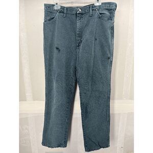 Vintage Wrangler Made In USA 936KMT Dark Green Jeans Size 34x29 Western 80/90s